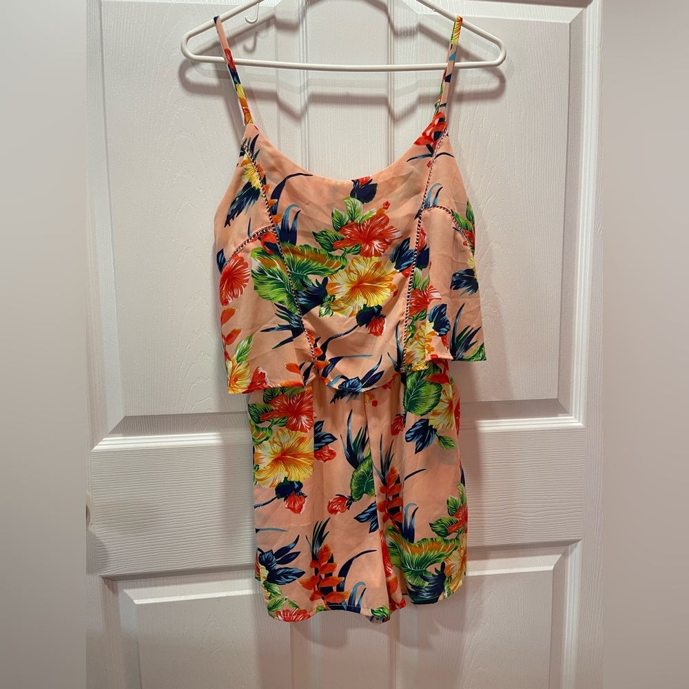 Floral Tropical Romper